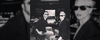 Lady Gaga y RedOne trabajando en LG5 en el estudio