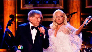 Lady Gaga y Tony Bennett visitan el show de Jimmy Fallon
