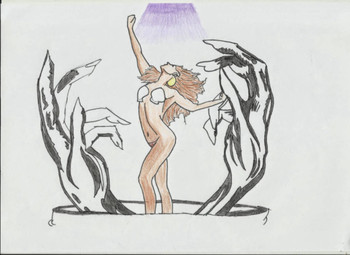 Dibujo de Lady Gaga en Applause 
