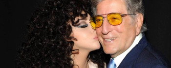 Lady Gaga y Tony Bennett en la escuela Astoria, Nueva York 
