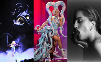 Lady Gaga representa la fama con un monstruo con tentáculos